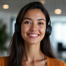 Customer support representative helping a client