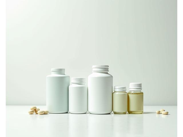 Various quality supplements and vitamins neatly arranged.