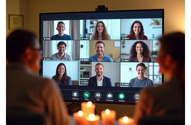 Diverse adults participating in a vibrant online community forum, illustrating peer support and shared wellness journeys.